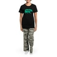 thumbnail image 4 of CafePress - Momma Bear Women's Dark Pajamas - Women's Short Sleeve Print T-Shirt and Pants Dark Cotton Pajama Set, 4 of 7