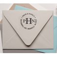 thumbnail image 3 of Printtoo Personalized Monogram Self Inking Round Address Stamp Custom Wedding Invitation Stamp Gift, 3 of 3