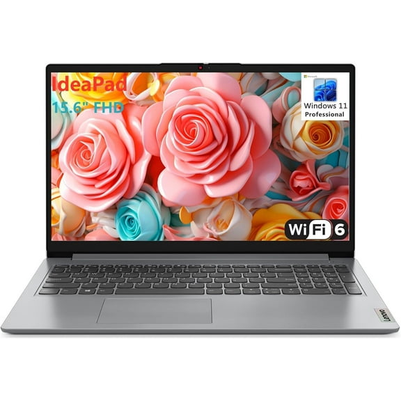 Lenovo  IdeaPad Laptop Computer for Business and Student, Intel Dual Core Processor, 32GB DDR4 RAM, 1TB PCIe SSD, WiFi 6, Bluetooth 5.2, 15.6" FHD, Type-C, HDMI, Cloud Grey, Windows 11 Pro