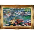 thumbnail image 2 of La Pastiche Claude Monet 'Water Lilies' (pink) Hand Painted Oil Reproduction, 2 of 5