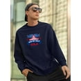 thumbnail image 2 of U.S.A 4Th Of July Sweatshirt Men -Image by Shutterstock, Male Medium, 2 of 4