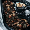 thumbnail image 3 of FOR U DESIGNS Mushroom Leaf Star Print Car Seat Towel Cover Easy to Install, 61x31 Inches Universal Fit Front Seat Protector, Multi-Purpose Towel for Outdoor Sport, Yoga, and Summer Gym Activities, 3 of 7