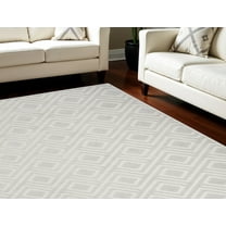 7' X 9' Gray Geometric Area Rug