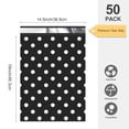 thumbnail image 3 of Jowlroel Thank You Poly Mailer 14.5x19 50 Pack - Strong Thick Self-Adhesive Shipping Bags for Clothing, White Polka Dots Cute Small Business Packaging, 3 of 8