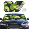 thumbnail image 2 of Kdxio Fresh Avocado Print Windshield Sun Shade,UV Rays and Sun Heat Protection,Sunshade for Car Windshield,Car Shade Front Windshield - Medium, 2 of 6