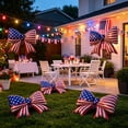 thumbnail image 6 of 10Pcs Patriotic Bow Foil Balloons, American Flag Ornaments for Independence Day, BBQ Picnic Welcome Home Events, 6 of 6