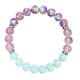 thumbnail image 3 of Pulsera de cristal verde y blanco con ojo de tigre natural. Perfecta para la familia o los seres queridos. Es un regalo muy considerado., 3 of 4