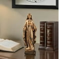 thumbnail image 2 of Catholic Our Lady of Grace Statue, 8.54" H Virgin Mary Statue, Blessed Mother Statues, Religious Gifts for Mom, Home Tabletop Decor, Bronze Collection Figurine, 2 of 9