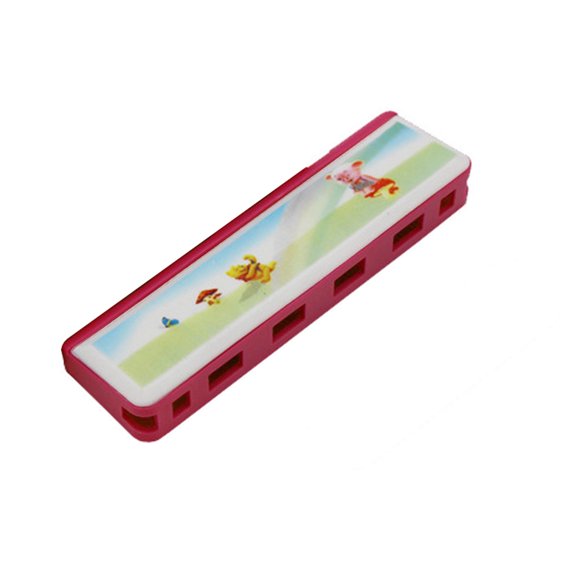 NAOMI Kids Harmonica Plastic Diatonic Harmonica with 4 Holes 8 Notes Musical Instrument Toy for Boys Girls 1 PCS