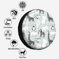 thumbnail image 6 of Kll African Animals Tire Cover,Universal Wheel Tire Cover For Trailer, Rv, Suv, Truck,Camper And Many Vehicle,(14 Inch), 6 of 7