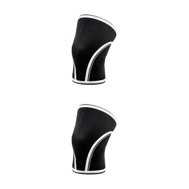 Thinsony 1/2/3/5 Fashionable And Knee Sleeves For Weightlifting - Lightweight Protection Knee Sleeves Weightlifting Blended Model B black and wh M 2PCS