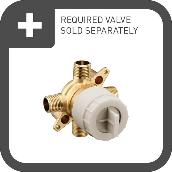 Moen UTS32003BN Arris M-CORE 3-Series 1-Handle Tub and Shower Trim Kit, Valve Required, Brushed Nickel