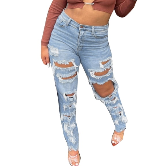 Vedolay Fashion Pants for Women Palazzo Pants Lightweight Summer Beach Flowy Trousers Light Blue,2XL