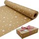 thumbnail image 2 of Paquete de rollo de papel para envolver regalos de Navidad de 43 cm x 15 m, papel kraft con árbol de Navidad, papel de regalo reciclable para envolver regalos de Navidad y decoración de fiestas, 2 of 4