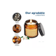 thumbnail image 2 of 3 Velas Aromáticas Decorativas 100% Soya Aromaterapia 3.5oz Vainilla, Campanilla, Lavanda, 2 of 4
