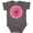 Charcoal Grey, variant on Inktastic Hot Pink Donut Boys or Girls Baby Bodysuit