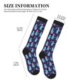 thumbnail image 2 of Lsque Silhouette Cats Pattern Sport Compression Socks for Men & Women 15-20 mmHg Knee High Nurse Pregnant Running Medical and Travel Athletic, 2 of 6