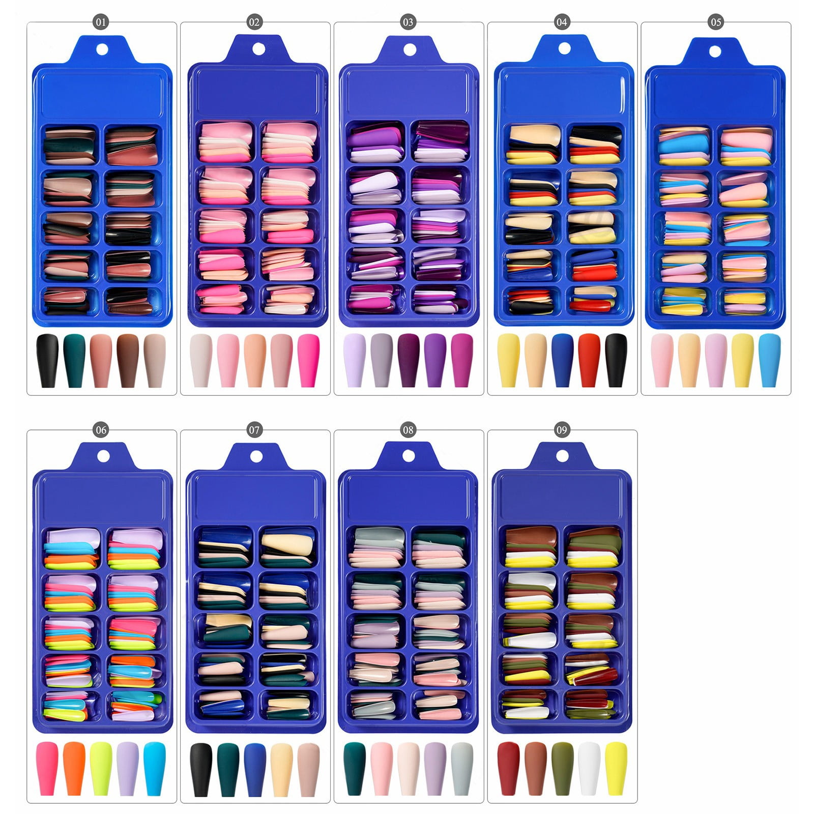 Clear Full Cover Nail Tips Extra Long Nail Acrylic Tips Coffin Oval Shaped Nail Tips Acrylic Nails Clear Curved Nail Tips Coffin on Nails Coffin Short Glossy Clear Long Nail Tips Nail Tips