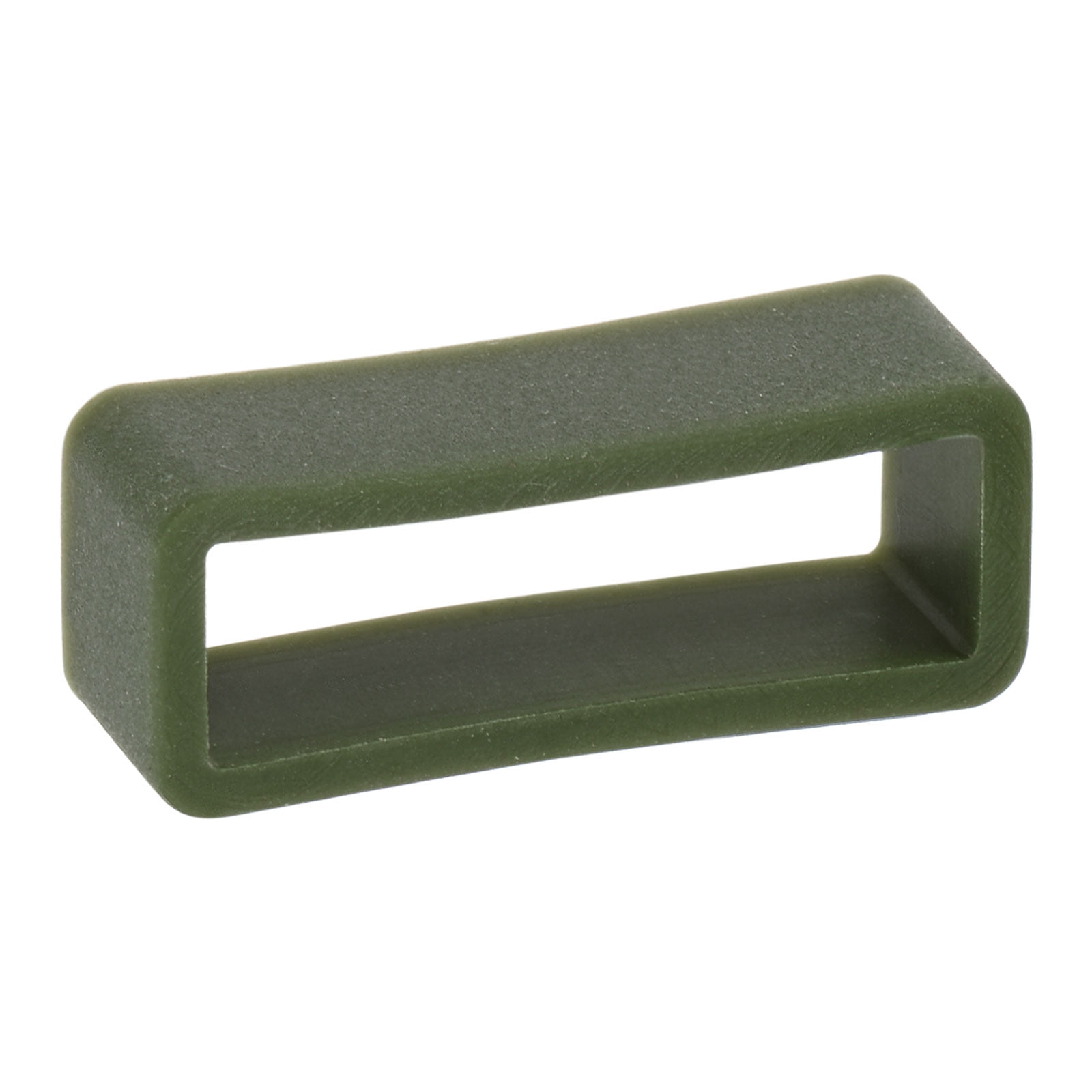 Unique Bargains Watch Band Strap Silicone Watch Holder Keeper Dark Green
