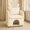 Beige, variant on Mirightone Bunny-Ear Pet-Friendly Armchair with Built-in Cat & Dog Hideaway, Sofa Chair with Side Pocket, Pink