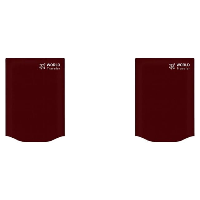 Maytalsory 1/2/3/5 Travel Luggage Cover Dustproof Solid Color Waterproof Detachable Simple Style Travelling Suitcase Bag Protector Wine Red 24inch 2PCS
