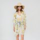 thumbnail image 4 of o Mujer Beach Suelto Frente abierto Kimono Traje de blanco Colcomx Cárdigan tipo kimono de playa, 4 of 8