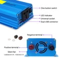thumbnail image 2 of Riwesomey Inversor de ondas sinusoidales de energía Solar para acampar, senderismo, portátil, 2000W, adaptador convertidor de voltaje de CC a CA, Paneles de instrumentos para automóviles 60V a 220 Riwesomey VI018010-04, 2 of 6