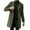 Green, variant on 2025 Men's Casual Jackets,Men Slim Winter Coat Lapel Collar Long Sleeve Padded Leather Jacket Vintage Thicken Coat Sheepskin Jacket