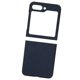 thumbnail image 5 of Funda protectora de cuero para teléfono con pantalla plegable, antiarañazos, a prueba de caídas, para Galaxy Z Flip 5, grano cruciforme azul, 5 of 10