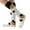 White, variant on Fuzzy Socks for Women Cozy Warm Coral Fleece Knee High Socks Cat Stripe Cute Winter Slipper Sock Thick Bed Sock Girls Stocking Dark Gray