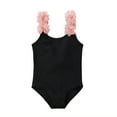thumbnail image 1 of Mialoley Baby Girl One-piece Swimsuit, Backless Swimwear with Flower Shoulder Straps, 1 of 7