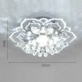 thumbnail image 3 of Creative LED Crystal Flower Candelier Dormitorio Pasillo interior Sala de estar Iluminación Decoración de la cocina del dormitorio, 3 of 8
