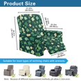 thumbnail image 3 of Renewold Stretch Recliner Cover Universal 4 Pieces Recliner Sofa Cover Stay in Place Furniture Protector St. Patrick's Day Home Decor for Pets, Dogs, Cats, Kids, Green Four Leaf Clover, 3 of 8