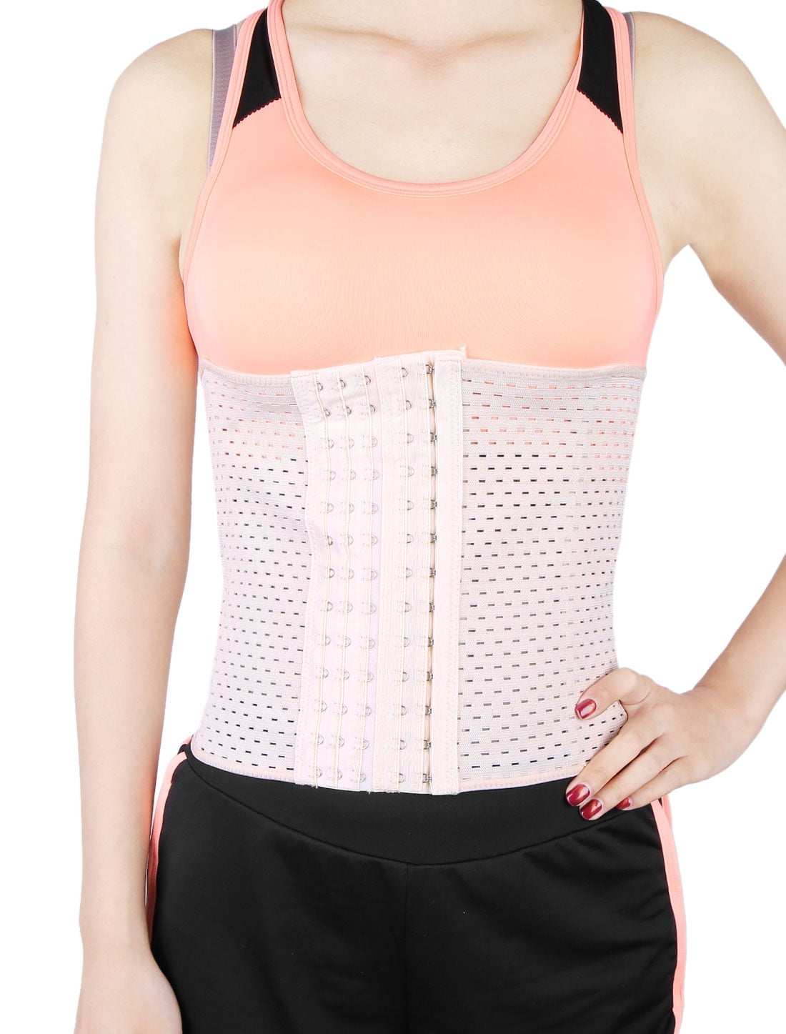 Beige XL Size 6 Rows Postpartum Abdominal Belt Belly Shapewear