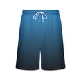 thumbnail image 6 of PNTUTB Fashionable Shorts for Men Casual Shorts Gradient Elastic Waistband Drawstring Lining Quick-Dry Fabric Loose Comfortable Beach Shorts with Pockets, 6 of 7