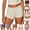 17# Khaki, variant on Shorts for Women, Mini Shorts with Elasticated Waistband, Foldable Micro Shorts, Casual Lounge Wear Khaki M
