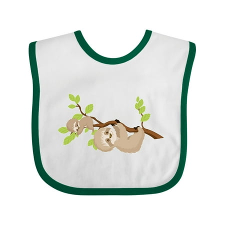

Inktastic Sloths on Tree Branch Gift Baby Boy or Baby Girl Bib
