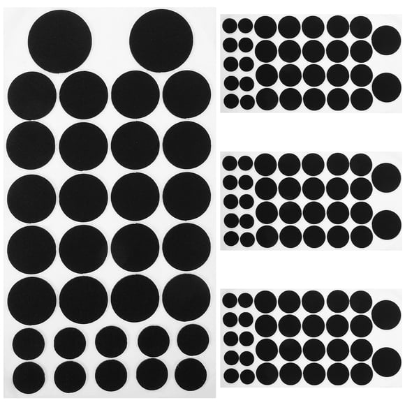 YSNOOWE Black Felt Circles for Crafts Durable Adhesive Stickers for DIY Clothing Decoration