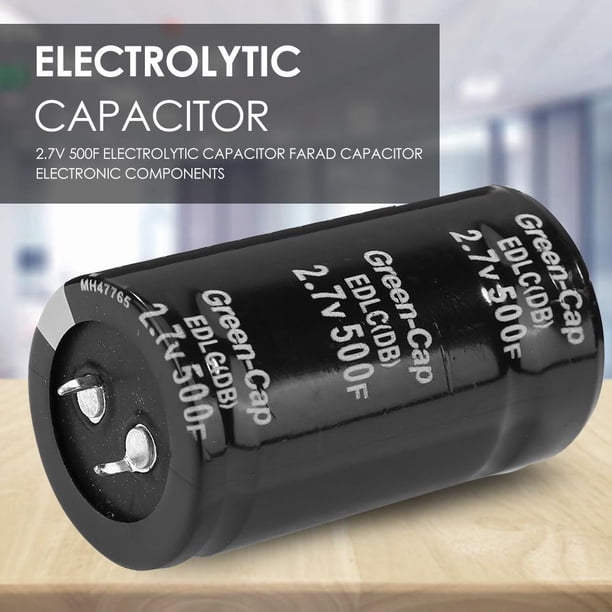 Componentes electrónicos del condensador farad del condensador electrolítico de 2,7 V 500F