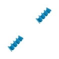 thumbnail image 3 of Advancent Taco Holder Restaurant Street Food Cart Taco Sandwich Display Stand Estante en forma de onda, azul, tipo de plástico Azul 2piezas, 3 of 6