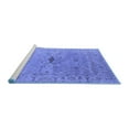 thumbnail image 2 of Ahgly Company Machine Washable Indoor Rectangle Oriental Blue Industrial Area Rugs, 2' x 3', 2 of 4