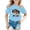Blue, variant on XEGLSBU Girls T Shirts Size 12-14 Youth Kid Girls Cute Graphic Round Neck Short Sleeve Tee Summer Casual T Shirt Blue-C Size 7-8 Years