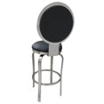 thumbnail image 3 of Home Square 30" Stainless Steel Swivel Bar Stool in Black - Set of 2, 3 of 3