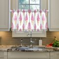 thumbnail image 2 of Yayeee Kitchen Curtains Tier Pair Light Filtering 27"x24" Rod Pocket Short Cafe Window Panel, Pink Cartoon Ice Cream, 2 of 7