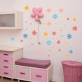 thumbnail image 2 of Juego de pegatinas de pared JAMW flores bonitas decoración habitación niños Sencillez, 2 of 5