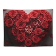 thumbnail image 5 of ONETECH  Red Rose Love Heart Tapestry for Bedroom Aesthetic Tapestries Wall Hanging Window Design Wall Tapestry for Living Room Dorm Decor, 5 of 7