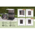 thumbnail image 5 of Sunjoy 25 x 21 in. Stainless Steel Three-Tier Open Storage Shelf for Outdoor&Indoor Kitchen, 5 of 7