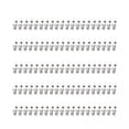 thumbnail image 1 of 2x100 Piezas De Clips De Identificación De Metal Con Correa De PVC Transparente Para Tarjetas De Identificación, Etiquetas De Nombre, Oficina, 1 of 8