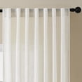 thumbnail image 3 of Cortinas Joydeco de lino filtrante de luz, 244 cm de longitud, 2 paneles, 3 of 7