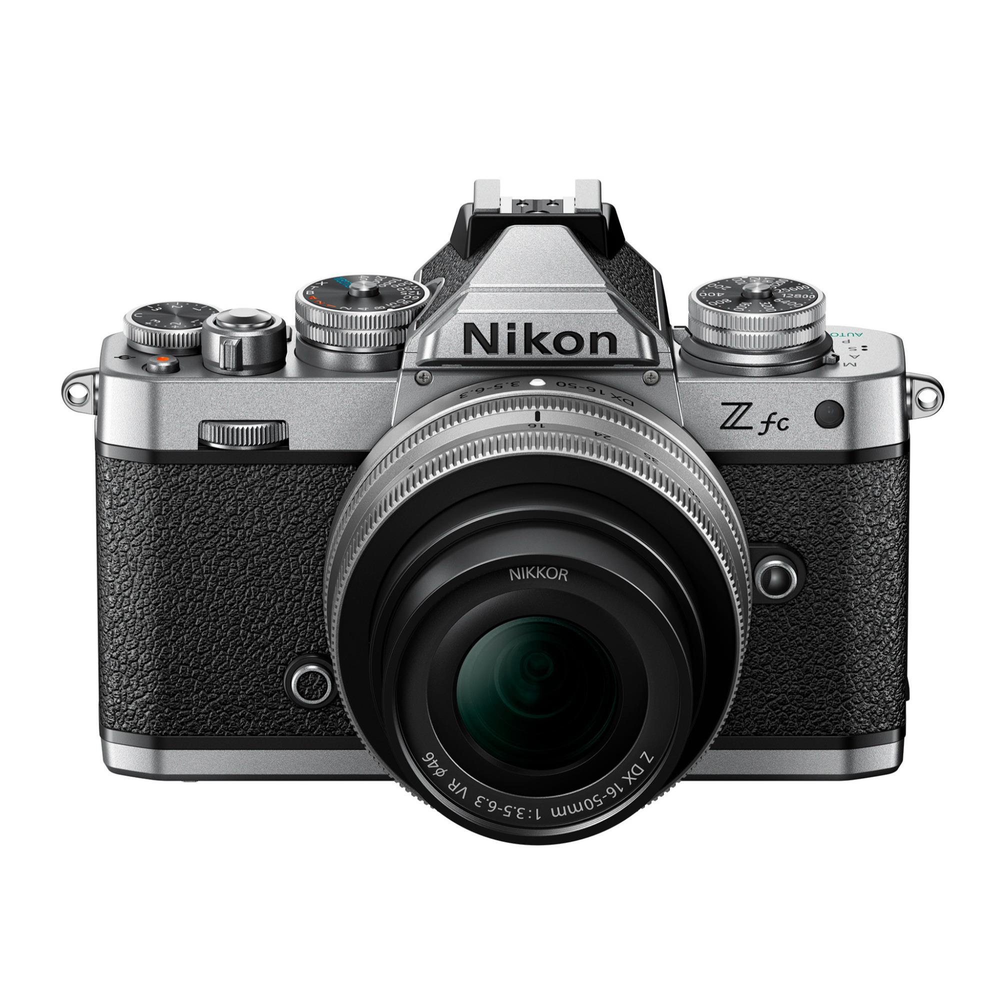 Nikon Z fc DX-Format Mirrorless Camera Body w/NIKKOR Z DX 16-50mm f/3.5-6.3 VR - Silver - image 4 of 15